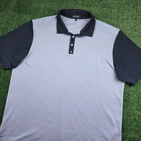 Bad Birdie Other - Bad Birdie Mens XXL Golf Polo Shirt Colorblock Blue Navy Performance Pique Knit